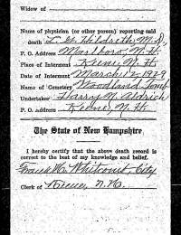 Burial Record of Edward James Olmstead