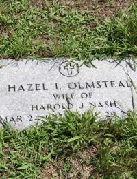 Footstone Marker for Hazel L Olmstead